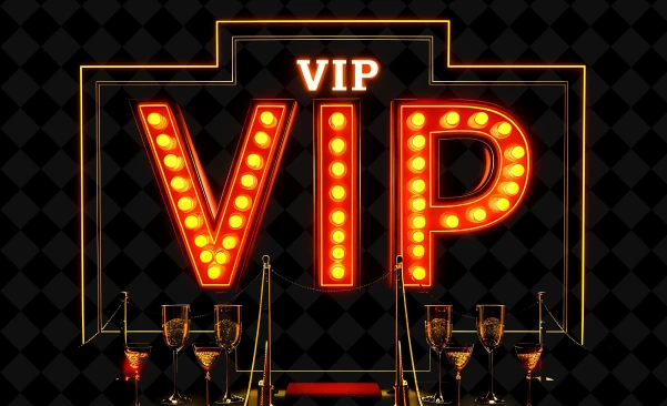 VIP gaming sign